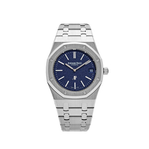 Audemars Piguet Royal Oak 16202BC.OO.1240BC.02 'Jumbo' Extra-Thin White Gold Grainy Blue Dial — foto 1