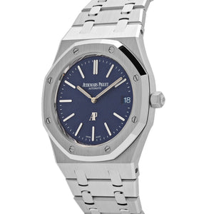 Audemars Piguet Royal Oak 16202BC.OO.1240BC.02 'Jumbo' Extra-Thin White Gold Grainy Blue Dial — foto 3
