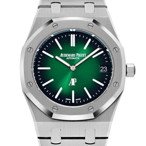 Audemars Piguet Royal Oak 16202PT.OO.1240PT.01 'Jumbo' Extra-Thin '50th Anniversary' Green Dial — foto 4