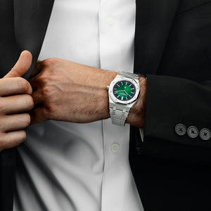 Audemars Piguet Royal Oak 16202PT.OO.1240PT.01 'Jumbo' Extra-Thin '50th Anniversary' Green Dial — foto 3