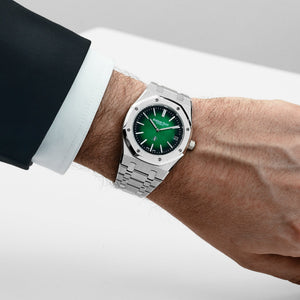 Audemars Piguet Royal Oak 16202PT.OO.1240PT.01 'Jumbo' Extra-Thin '50th Anniversary' Green Dial — foto 2