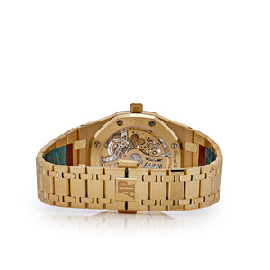 Audemars Piguet Royal Oak 16204BA.OO.1240BA.01 Jumbo Extra-Thin Yellow Gold Openworked (2025) — foto 6
