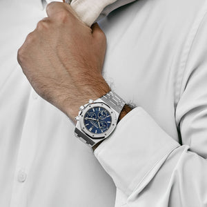 Audemars Piguet Royal Oak 26239BC.OO.1220BC.01 Chronograph White Gold Blue Dial Limited Edition of 222 — foto 3