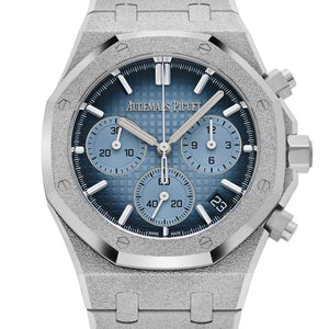 Audemars Piguet Royal Oak 26240BC.GG.1324BC.02 Chronograph Frosted White Gold Light Blue Dial — foto 4
