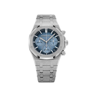 Audemars Piguet Royal Oak 26240BC.GG.1324BC.02 Chronograph Frosted White Gold Light Blue Dial — foto 1