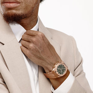 Audemars Piguet Royal Oak 26240OR.OO.1320OR.08 Chronograph Rose Gold Khaki Green Dial — foto 3