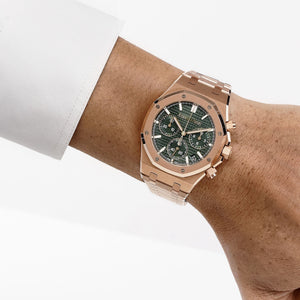 Audemars Piguet Royal Oak 26240OR.OO.1320OR.08 Chronograph Rose Gold Khaki Green Dial — foto 2