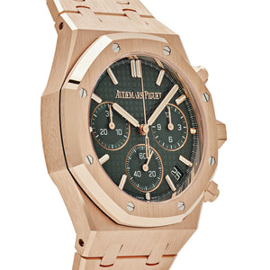 Audemars Piguet Royal Oak 26240OR.OO.1320OR.08 Chronograph Rose Gold Khaki Green Dial — foto 7