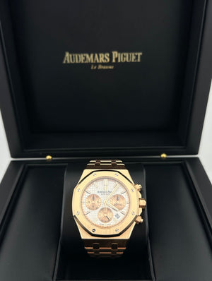 Audemars Piguet Royal Oak 26315OR.OO.1256OR.01 Chronograph Rose Gold Silver Dial — foto 2