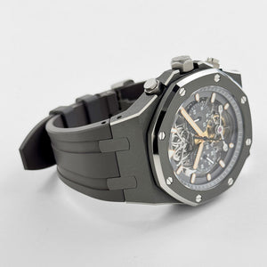 Audemars Piguet Royal Oak 26347TI.GG.D004CA.01 Tourbillon Chronograph Titanium Openworked Dial Boutique Only Edition — foto 6