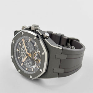 Audemars Piguet Royal Oak 26347TI.GG.D004CA.01 Tourbillon Chronograph Titanium Openworked Dial Boutique Only Edition — foto 5