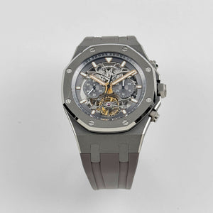 Audemars Piguet Royal Oak 26347TI.GG.D004CA.01 Tourbillon Chronograph Titanium Openworked Dial Boutique Only Edition — foto 4