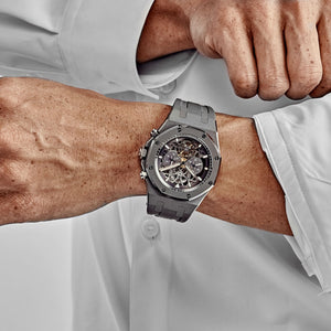 Audemars Piguet Royal Oak 26347TI.GG.D004CA.01 Tourbillon Chronograph Titanium Openworked Dial Boutique Only Edition — foto 3