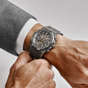 Audemars Piguet Royal Oak 26347TI.GG.D004CA.01 Tourbillon Chronograph Titanium Openworked Dial Boutique Only Edition — foto 2