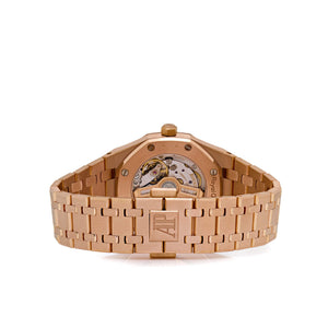 Audemars Piguet Royal Oak 77451OR.ZZ.1361OR.03 'Ladies' Rose Gold Silver Dial Diamond Bezel — foto 6