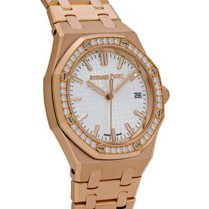 Audemars Piguet Royal Oak 77451OR.ZZ.1361OR.03 'Ladies' Rose Gold Silver Dial Diamond Bezel — foto 4