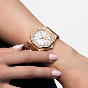 Audemars Piguet Royal Oak 77451OR.ZZ.1361OR.03 'Ladies' Rose Gold Silver Dial Diamond Bezel — foto 2