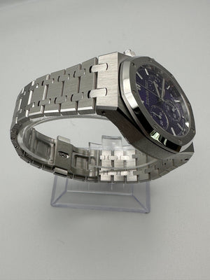 Audemars Piguet Royal Oak 26240BC.OO.1320BC.01 Chronograph 'Domaine de Murtoli Special Edition' White Gold Purple Dial — foto 4