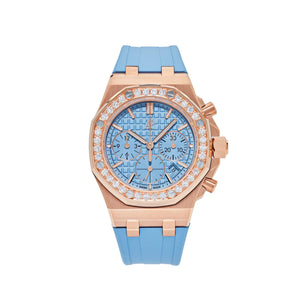 Audemars Piguet Royal Oak Offshore 26231OR.ZZ.A085CA.01 Chronograph Rose Gold Blue Dial Diamond Bezel (2023) — foto 1