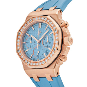 Audemars Piguet Royal Oak Offshore 26231OR.ZZ.A085CA.01 Chronograph Rose Gold Blue Dial Diamond Bezel (2023) — foto 3