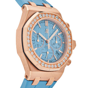 Audemars Piguet Royal Oak Offshore 26231OR.ZZ.A085CA.01 Chronograph Rose Gold Blue Dial Diamond Bezel (2023) — foto 4