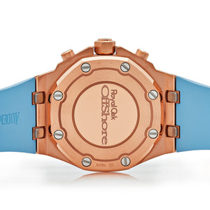 Audemars Piguet Royal Oak Offshore 26231OR.ZZ.A085CA.01 Chronograph Rose Gold Blue Dial Diamond Bezel (2023) — foto 7
