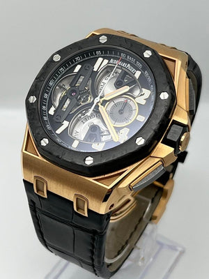 Audemars Piguet Royal Oak Offshore 26288OF.OO.D002CR.01 Chronograph 'Tourbillon' Rose Gold Black Dial — foto 4