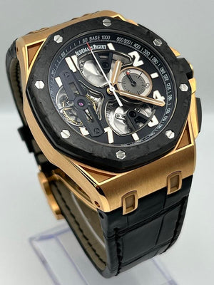 Audemars Piguet Royal Oak Offshore 26288OF.OO.D002CR.01 Chronograph 'Tourbillon' Rose Gold Black Dial — foto 5