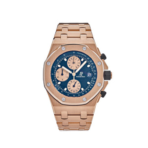 Audemars Piguet Royal Oak Offshore 26238OR.OO.2000OR.01 Chronograph 'Brick' Rose Gold Blue Dial — foto 1