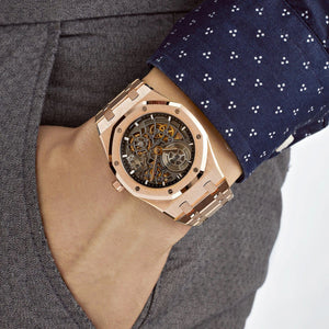 Audemars Piguet Royal Oak 16204OR.OO.1240OR.03 Openworked 'Jumbo' Extra-Thin Rose Gold — foto 2