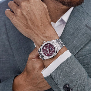 Audemars Piguet Royal Oak Perpetual Calendar 26598BC.ZZ.1220BC.01 'Qatar Edition' White Gold Burgundy Dial Diamond Bezel (2025) — foto 3