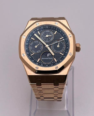 Audemars Piguet Royal Oak Perpetual Calendar 26574OR.OO.1220OR.02 Rose Gold Blue Dial — foto 3