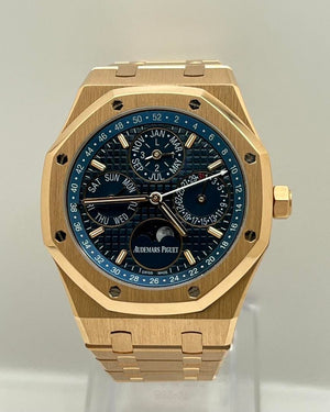 Audemars Piguet Royal Oak Perpetual Calendar 26574OR.OO.1220OR.02 Rose Gold Blue Dial — foto 5