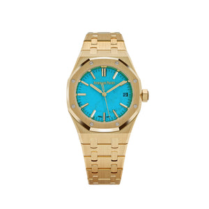 Audemars Piguet Royal Oak 15550BA.OO.1356BA.01 Yellow Gold Turquoise Stone Dial (2023) — foto 1