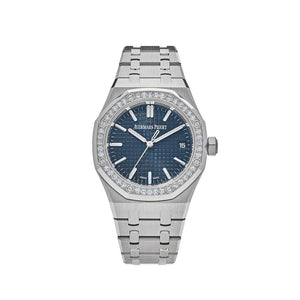 Audemars Piguet Royal Oak Selfwinding 15551ST.ZZ.1356ST.05  Blue Dial Diamond Bezel — foto 1