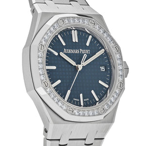 Audemars Piguet Royal Oak Selfwinding 15551ST.ZZ.1356ST.05  Blue Dial Diamond Bezel — foto 3