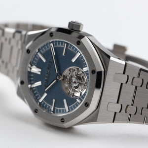 Audemars Piguet Royal Oak Flying Tourbillon 26730TI.OO.1320TI.02 Titanium Blue Dial (2023) — foto 8