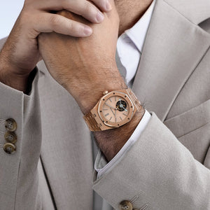 Audemars Piguet Royal Oak Tourbillon 26515OR.OO.1220OR.01 Extra-Thin Rose Gold Pink-Toned Dial Limited Edition of 25 — foto 3