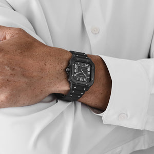 Cartier Santos Large WSSA0039 Stainless Steel Black Dial (2022) — foto 3
