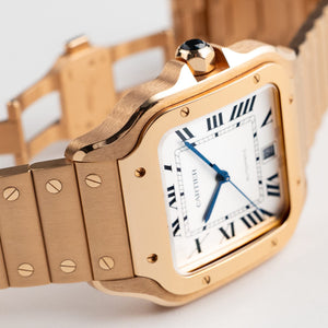 Cartier Santos WGSA0018 Large Rose Gold White Dial (2022) — foto 7