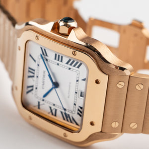 Cartier Santos WGSA0018 Large Rose Gold White Dial (2022) — foto 6