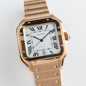 Cartier Santos WGSA0018 Large Rose Gold White Dial (2022) — foto 5