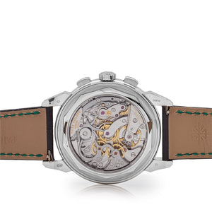 Patek Philippe Grand Complications 5270P-014 Perpetual Calendar Chronograph Platinum Green Dial — foto 6
