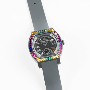F.P.Journe Élégante 48 Ref. ELHT 'Gino's Dream' Titalyt Luminescent Black Dial Rainbow Bezel (2025) — foto 4