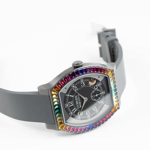 F.P.Journe Élégante 48 Ref. ELHT 'Gino's Dream' Titalyt Luminescent Black Dial Rainbow Bezel (2025) — foto 5