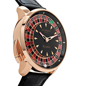 Jacob & Co. 'The Casino Tourbillon' CA100.40.AA.AA.ABALA Rose Gold Black Onyx Dial Limited Edition — foto 4
