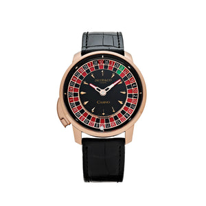 Jacob & Co. 'The Casino Tourbillon' CA100.40.AA.AA.ABALA Rose Gold Black Onyx Dial Limited Edition — foto 1