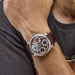 MB&F Legacy Machine Perpetual 03.SL.S Stainless Steel Salmon Dial (2023) — foto 2
