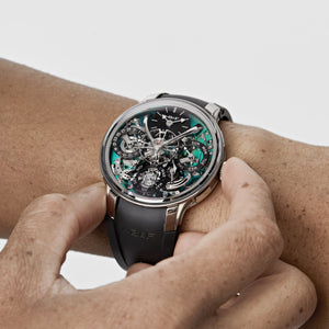 MB&F Legacy Machine Perpetual EVO 07.T.GU Titanium Green Dial (2023) — foto 2