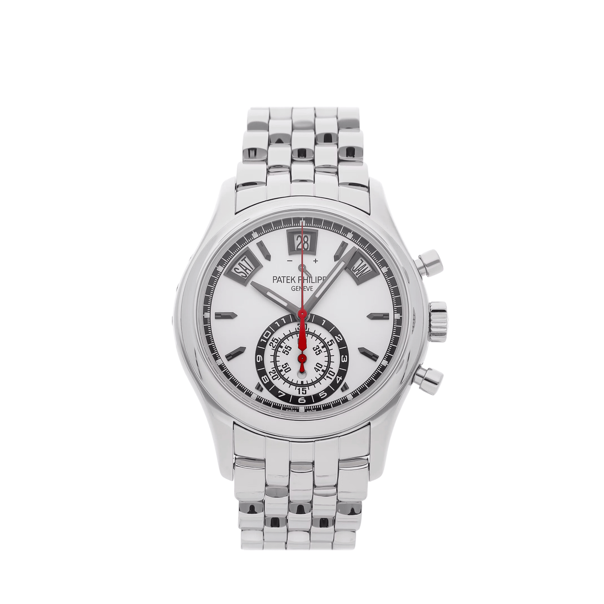 Patek Philippe 5960/1A-001 Annual Calendar Chronograph Stainless Steel White Dial